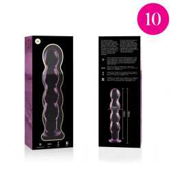 NEBULA SERIES BY IBIZA - MODELL 10 DILDO BOROSILIKATGLAS ROSA 16.5 CM -O- 3.5 CM
