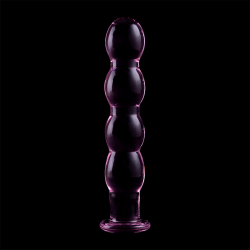 NEBULA SERIES BY IBIZA - MODELL 10 DILDO BOROSILIKATGLAS ROSA 16.5 CM -O- 3.5 CM