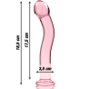 NEBULA SERIES BY IBIZA - MODELL 18 DILDO BOROSILIKATGLAS ROSA 18.5 CM -O- 3.5 CM