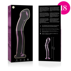 NEBULA SERIES BY IBIZA - MODELL 18 DILDO BOROSILIKATGLAS ROSA 18.5 CM -O- 3.5 CM