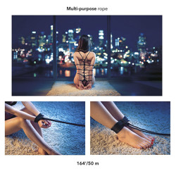 CALEXOTICS - SCANDAL SCHWARZES BDSM-SEIL 50 M