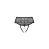 Tanga Obsessive Pearlove Schwarz XS/S