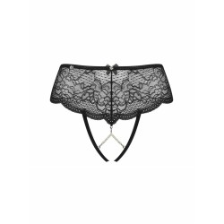 Tanga Obsessive Pearlove Schwarz XS/S