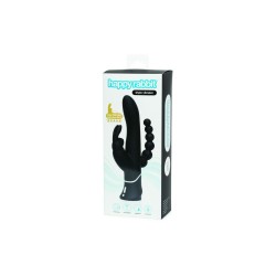 Triple Curve Rabbit-Vibrator Happy Rabbit 01253 Schwarz