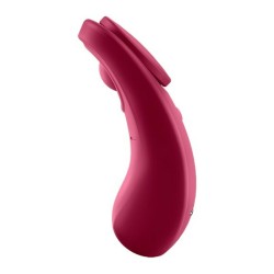 Massagegerät für Paare Satisfyer LITTLE SECRET WINE Rot