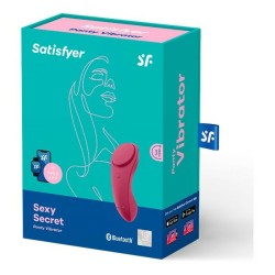 Massagegerät für Paare Satisfyer LITTLE SECRET WINE Rot