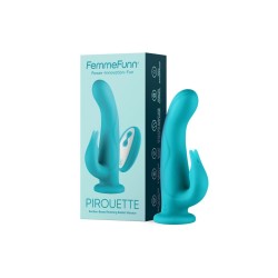 Dual Stimulationsvibrator FemmeFunn Pirouette türkis