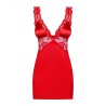 SecRot Nachthemd & Tanga S/M Obsessive Secred chemise Rot