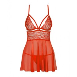 Babydoll Obsessive 838-BAB-3 Rot L/XL