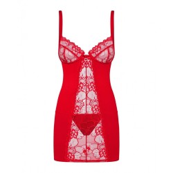 Babydoll Obsessive D605 Rot L/XL