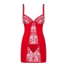 Babydoll Obsessive D605 Rot L/XL