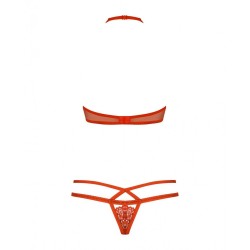 Unterwäsche-Set Obsessive 838-SET-3 Rot S/M