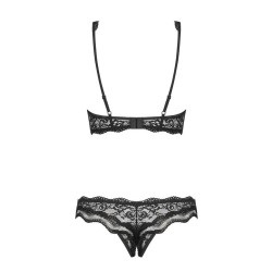 Unterwäsche-Set Obsessive Luvae Schwarz S/M