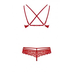 Unterwäsche-Set Obsessive 860 Rot S/M