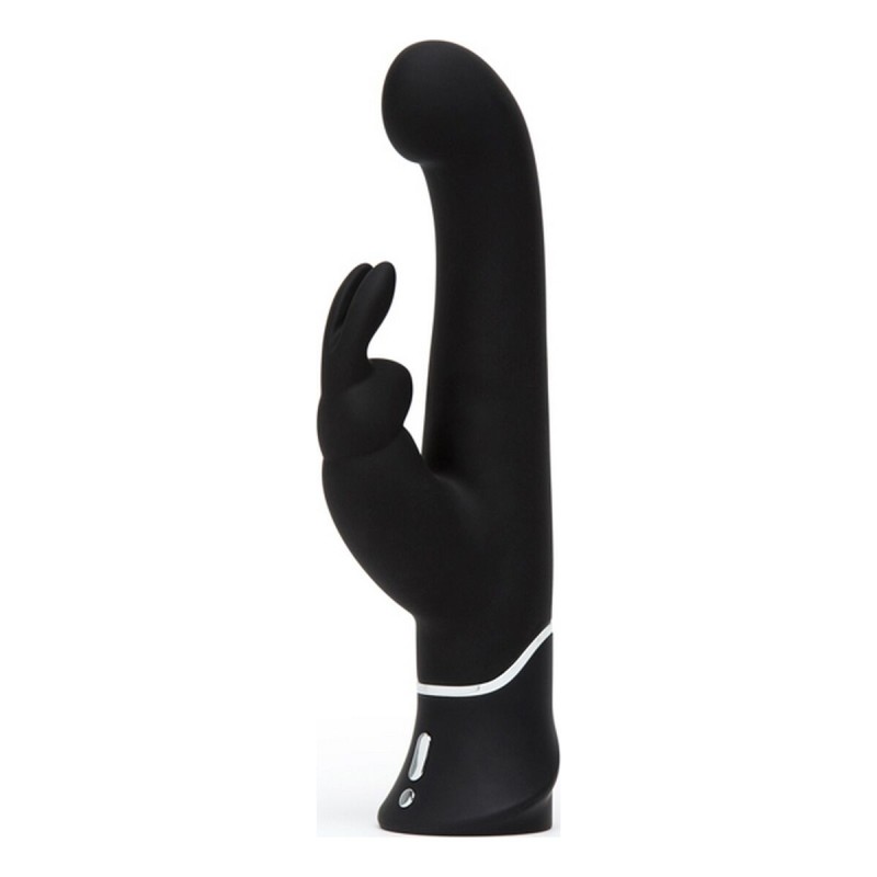 Doppelter Hasenohren Pleasures Vibrator Happy Rabbit Schwarz