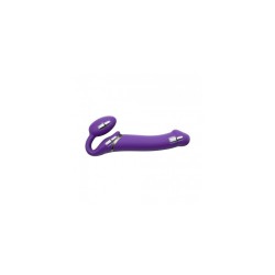 Double Penetration Stroker Masturbator mit doppelter Öffnung (Anus und Schamlippenform) Strap-on-me Purple Lila L