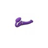 Double Penetration Stroker Masturbator mit doppelter Öffnung (Anus und Schamlippenform) Strap-on-me Purple Lila L