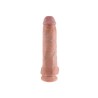 11 Inch Dildo mit Hoden hautfarben King Cock 12529