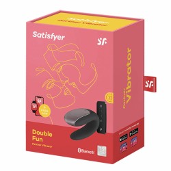 Massagegerät für Paare Satisfyer Double Fun Schwarz