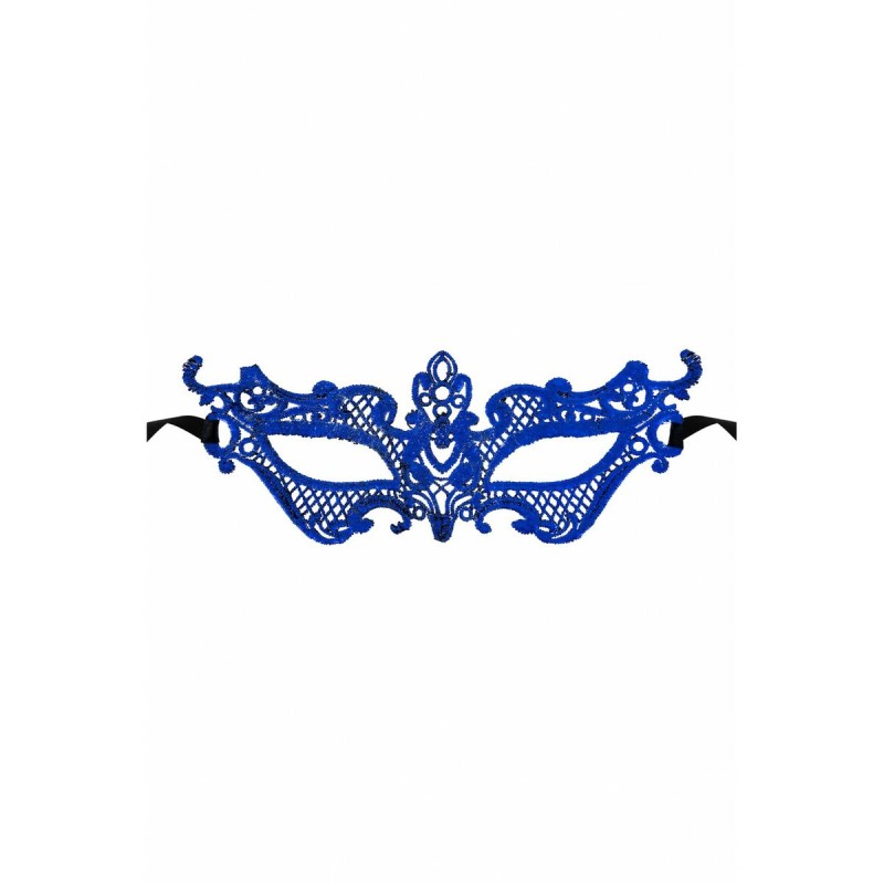 Shhh Augenbinde Maskarade Blau