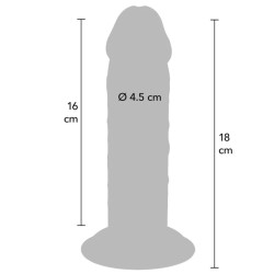 GET REAL - DELUXE DICKER TPE-DONNERSATZ MIT DOPPELTER DICHTE, 18 CM