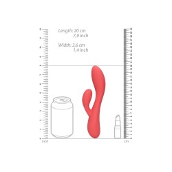 Dual Stimulationsvibrator Loveline Rot