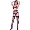 CHILIROSE - CR 4883 VIERTEILIGES SET SCHWARZ XL