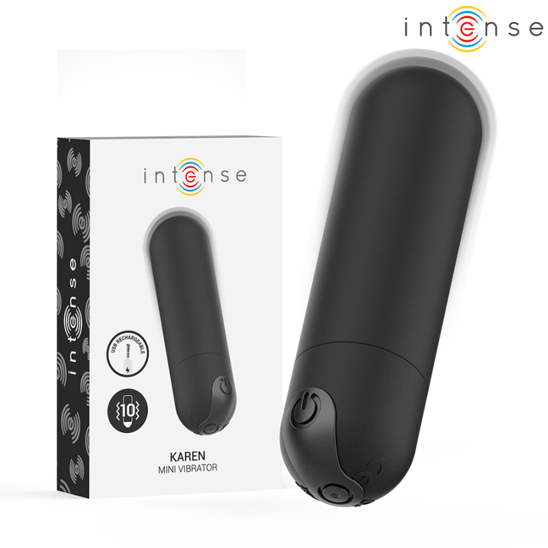 INTENSE - KAREN MINI WIEDERAUFLADBARER VIBRATIONSKUGEL SCHWARZ