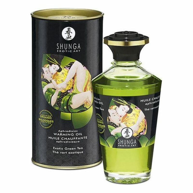 Erotisches Massageöl Shunga CC812100 Grüner Tee (100 ml)