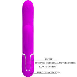 PRETTY LOVE - PERLITA MULTIFUNKTIONS-3-IN-1-G-SPOT-VIBRATOR VIOLETT