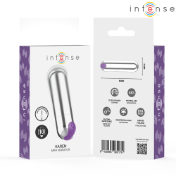 INTENSE - KAREN MINI WIEDERAUFLADBARER VIBRATIONSKUGEL SILBER