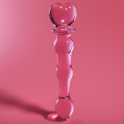 NEBULA SERIES BY IBIZA - MODELL 21 DILDO BOROSILIKATGLAS ROSA 20.5 CM -O- 3.5 CM