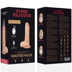 CYBER SILICOCK - FERNBEDIENUNG REALISTISCH MASTER HUCK 20.9 CM -O- 4 CM