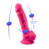 SILEXD - REALISTISCHER PENIS MODELL 18 ROSA VIBRATION + FERNBEDIENUNG LRS