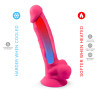 SILEXD - REALISTISCHER PENIS MODELL 18 ROSA VIBRATION + FERNBEDIENUNG LRS