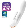 SATISFYER - DOUBLE FLEX VIBRATOR APP WEISS
