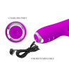 PRETTY LOVE - RACHEL WIEDERAUFLADBARER VIBRATOR MIT LILA SAUGNAPF