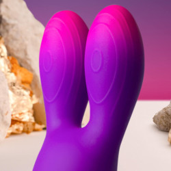 ROCKS-OFF - GLO-GIRL BUNNY LILA FLEXIBLER VIBRATOR