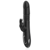 BLACK&SILVER - KENJI RABBIT-VIBRATOR UP & DOWN + WATCHME-FERNBEDIENUNG