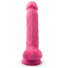 SILEXD - MODELL 1 REALISTISCHER PENIS PREMIUM-SILIKON SILEXPAN FLUORESZIERENDES ROSA 17,5 CM