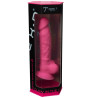 SILEXD - MODELL 1 REALISTISCHER PENIS PREMIUM-SILIKON SILEXPAN FLUORESZIERENDES ROSA 17,5 CM