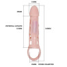 BAILE - PENIS EXTENDER COVER MIT VIBRATION UND NATÜRLICHEM GURT 13.5 CM