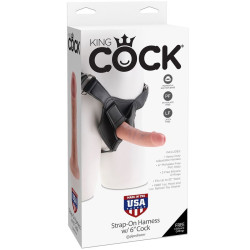 KING COCK HARNESS MIT REALISTISCHEM PENIS 15,20 CM