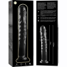 NEBULA SERIES BY IBIZA - MODELL 16 DILDO BOROSILIKATGLAS KLAR 18.5 CM -O- 3 CM
