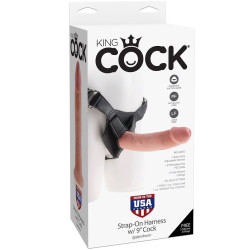 KING COCK - HARNESS MIT REALISTISCHEM NATURPENIS 22,9 CM