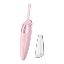 Gekrümmter Klitorisvibrator Satisfyer Hellrosa Rosa