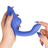 WOMANIZER - BLEND RABBIT VIBRATOR STIMULATOR VIBRANT BLUE