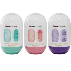 PRETTY LOVE - CUPID X 18 MÄNNLICHE MASTURBATOREN VERSCHIEDENE TEXTUREN