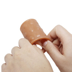 PRETTY LOVE - PENISHÜLLE MIT ANALPLUG NATUR