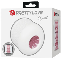 PRETTY LOVE - CRYSTLE MÄNNLICHER MASTURBATOR WEISS